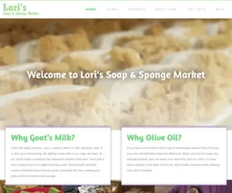 Lorisoaps.com(Lori's Soap & Sponge Market) Screenshot