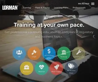 Lorman.com(Business Training and Continuing Education) Screenshot