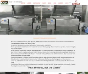 Lorman.in(Induction commercial kitchen equipment manufacturer) Screenshot