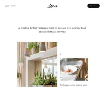Lornerestaurant.co.uk(Lorne Restaurant) Screenshot