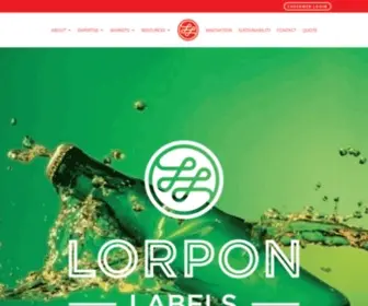 Lorponlabels.com(Lorpon Labels) Screenshot