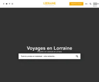 Lorraine.fr(Préparez votre séjour en Lorraine) Screenshot