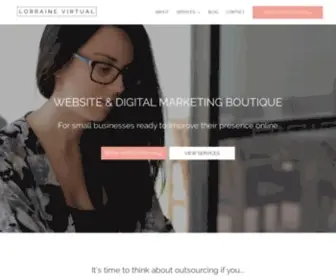 Lorrainevirtual.com(Boutique Website and Digital Marketing Solutions) Screenshot