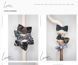 Lorrethenerd.com(Artistic Bowtie) Screenshot