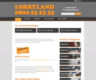 Lorryland.co.nz(Truck Wreckers & Dismantlers in Taranaki) Screenshot