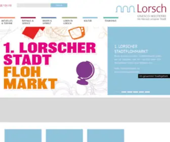 Lorsch.de(UNESCO-Welterbe im Herzen der Stadt) Screenshot