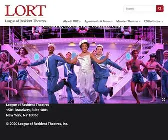 Lort.org(League of Resident Theatres) Screenshot