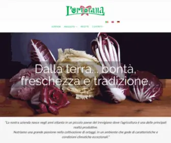 Lortolana.com(L'Ortolana commercio di ortaggi in particolare Radicchio e Asparago) Screenshot