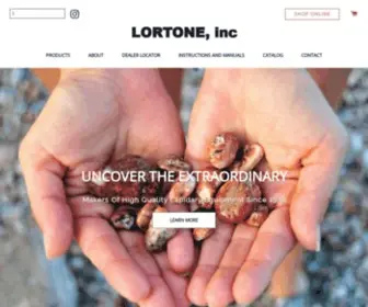 Lortone.com(Manufacturers of fine lapidary tools and equipment since 1979) Screenshot