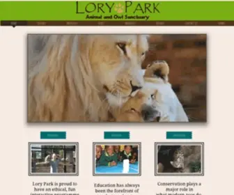 Lorypark.co.za(Lion) Screenshot