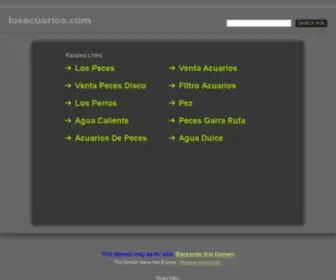 Losacuarios.com(Los Acuarios) Screenshot
