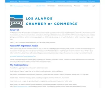 Losalamoschamber.com(Los Alamos Chamber of Commerce) Screenshot