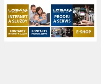 Losan.cz(LOSAN počítače a internetLOSAN počítače a internet) Screenshot