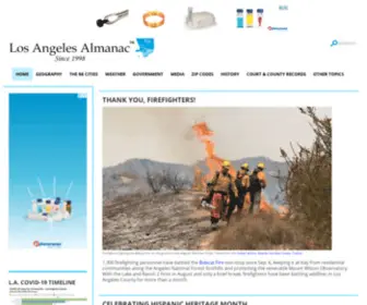Losangelesalmanac.com(Los Angeles Almanac) Screenshot