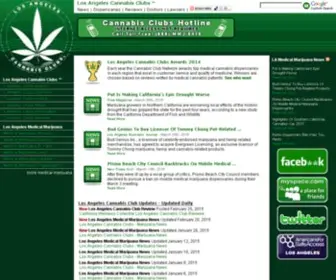 Losangelescannabisclubs.com(Los Angeles Cannabis Clubs) Screenshot