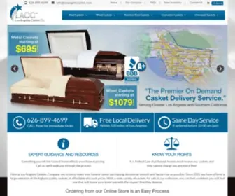 Losangelescasket.com(LA Caskets) Screenshot