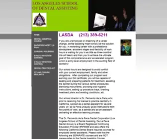 Losangelesdentalassistant.com(Infection control LOS ANGELES CA) Screenshot