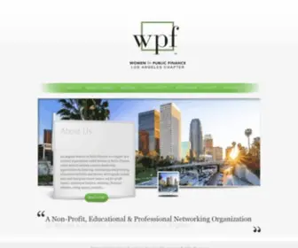 Losangeleswpf.com(Women in Public Finance Los Angeles Chapter) Screenshot