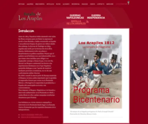 Losarapiles.com(Descripción exhaustiva de la Batalla de los Arapiles (Guerra de la Independencia 1812)) Screenshot