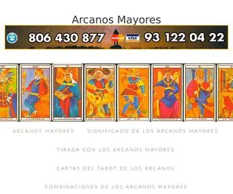 Losarcanosmayores.es(Los Arcanos Mayores del Tarot) Screenshot