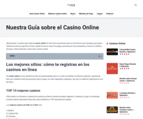 Loscasinosonline.com Screenshot