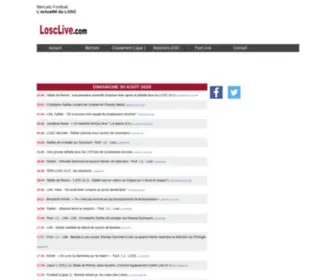 Losclive.com(Live LOSC) Screenshot
