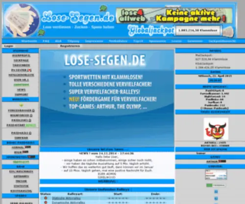 Lose-Segen.de Screenshot