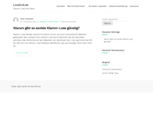 Loseexil.de(Klamm Lose Info Seite) Screenshot