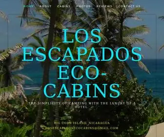 Losescapadosecocabins.com(Los Escapados Eco) Screenshot