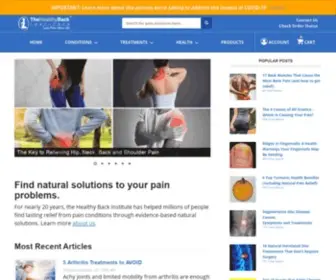 Losethebackpain.com(Back Pain) Screenshot