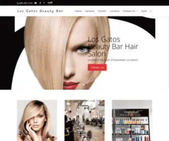 Losgatosbeautybar.com(Premier Hair Salon in Los Gatos) Screenshot