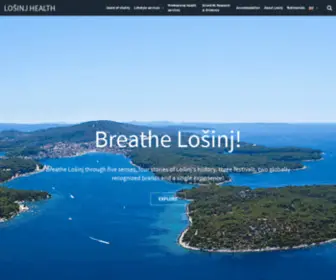 LosinjHealth.com(Improve Your Health & Vitality On The Island of Losinj) Screenshot