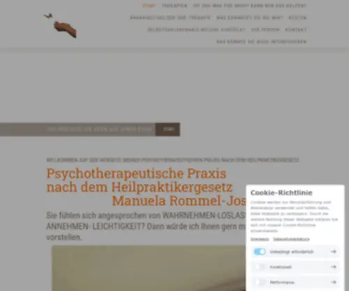 Loslassen-Manuelarommeljost.de(Psychotherapie/Paartherapie Heilpraktiker im Saarland) Screenshot