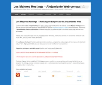 Losmejoreshostings.com(Los mejores hostings) Screenshot