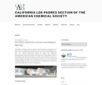 Lospadresacs.org(California Los Padres Section of the American Chemical Society) Screenshot