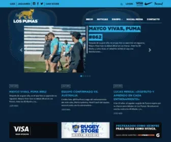 Lospumas.com.ar(Los Pumas) Screenshot