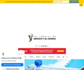 Lossaboresdemexico.com(Los) Screenshot