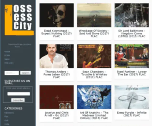 Losslesscity.com(Losslesscity) Screenshot