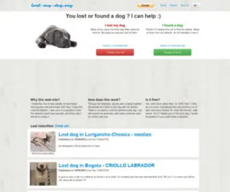 Lost-MY-Dog.org(Lost MY Dog) Screenshot