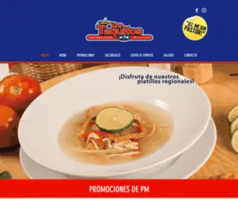 Lostaquitosdepm.com(Restaurante Mexicano) Screenshot