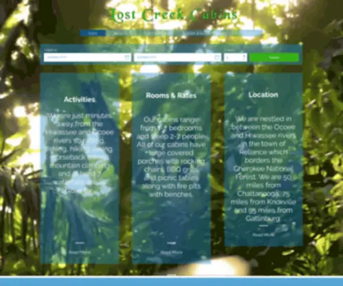 Lostcreekcabins.com(Lost Creek Cabins) Screenshot