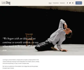 Lostdogdance.co.uk(Lost Dog is a dance theatre company) Screenshot