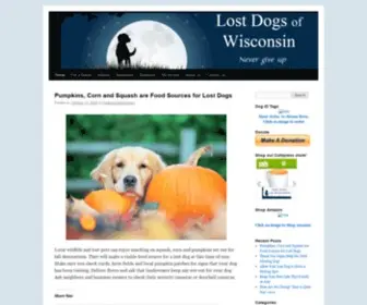 Lostdogsofwisconsin.org(Lost Dogs of Wisconsin) Screenshot