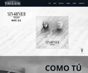 Lostemerarios.net(Los Temerarios) Screenshot