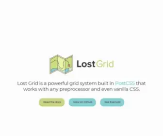 Lostgrid.org(LostGrid is a powerful grid system built in PostCSS) Screenshot
