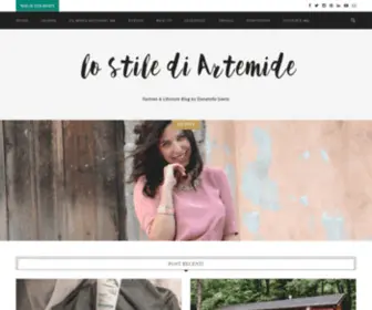 Lostilediartemide.it(Lo stile di Artemide Lifestyle Blog) Screenshot