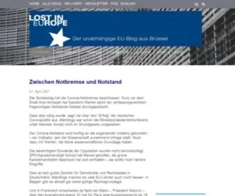 Lostineu.eu(Lost in EUrope) Screenshot
