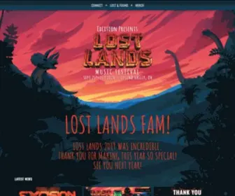 Lostlandsfestival.com(Lost Lands) Screenshot