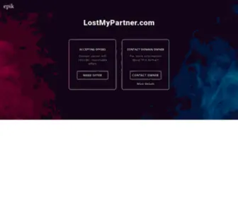 Lostmypartner.com(Contact with domain owner) Screenshot