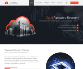 Lostmypass.com(Cloud password recovery service) Screenshot